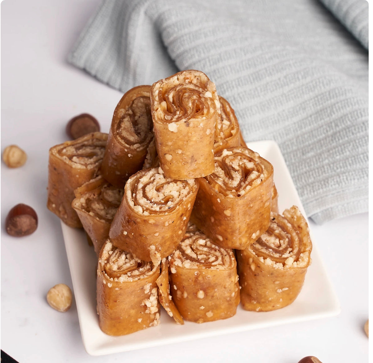 Honey Hazelnut Filled Roll