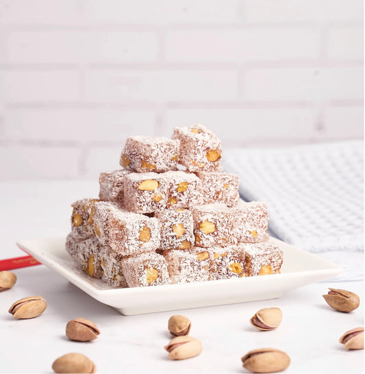 Coconut Pistachio Turkish Delight