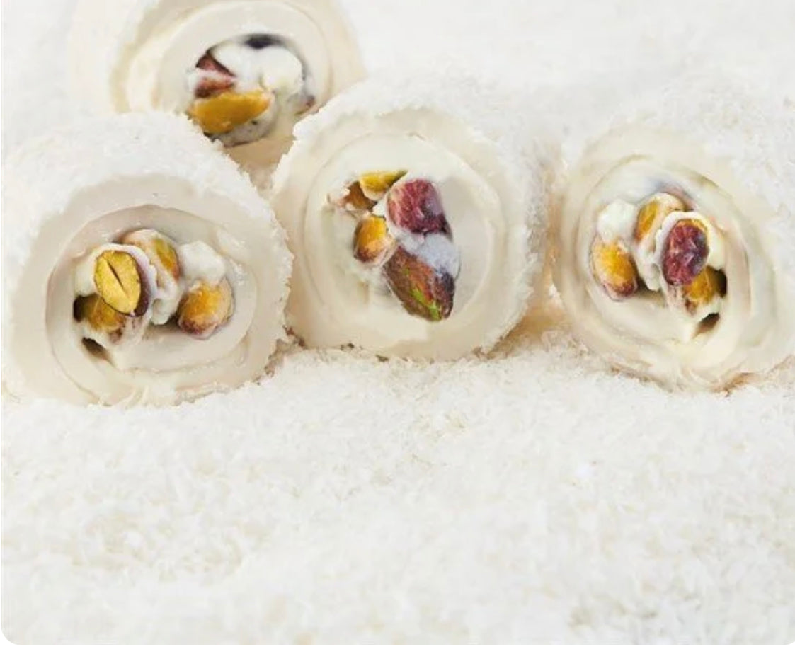 Afyon Special Turkish Delight with Cream and Pistachios