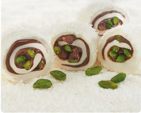 Afyon Special Turkish Delight with Chocolate and Pistachios